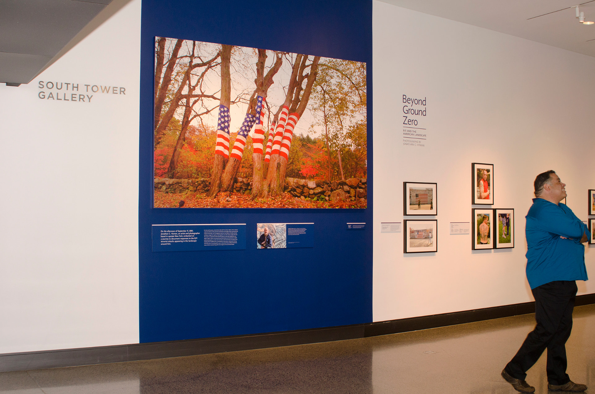 Installation view of Jonathan C. Hyman's 'Beyond Ground Zero' solo exhibition in the South Tower Gallery of the National September 11 Memorial & Museum