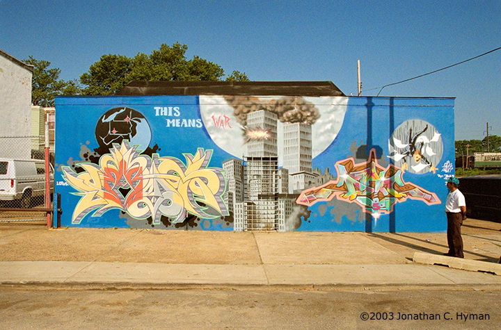 Documentary photograph of vernacular art and memorials responding to September 11th, image 6