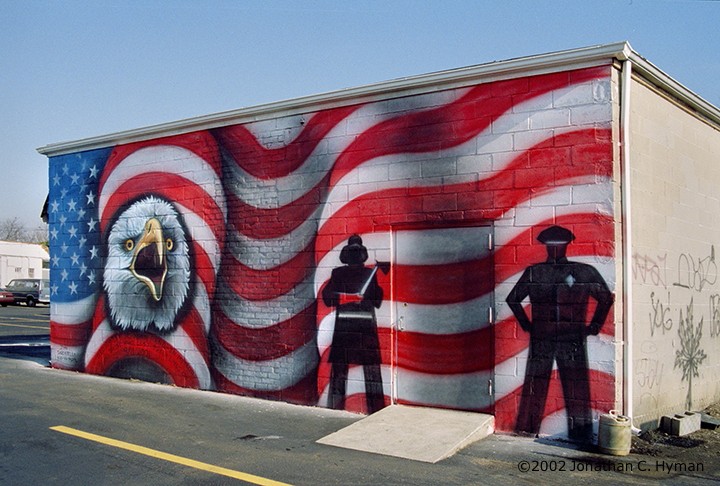 Documentary photograph of vernacular art and memorials responding to September 11th, image 15