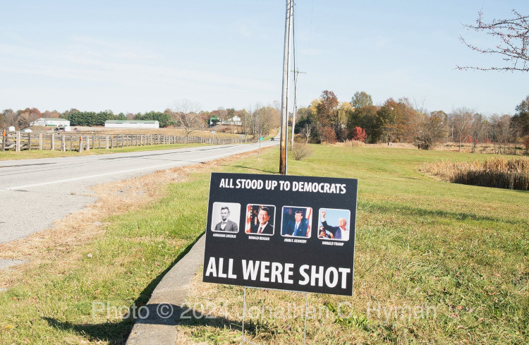 Documentary photograph of rallies, demonstrations, protests, signs and art, image 14