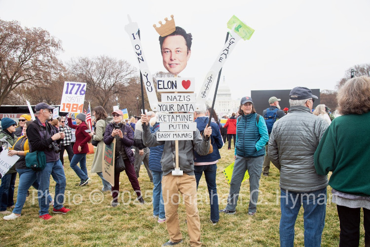 Documentary photograph of rallies, demonstrations, protests, signs and art, image 56
