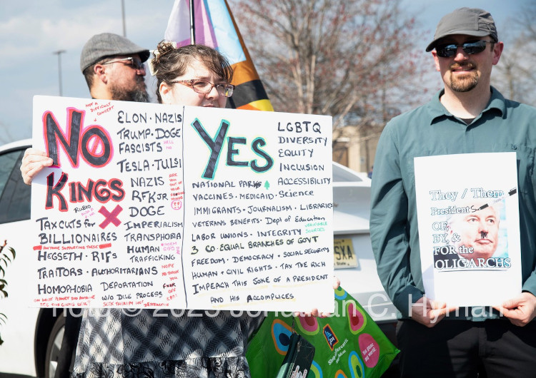 Documentary photograph of rallies, demonstrations, protests, signs and art, image 60
