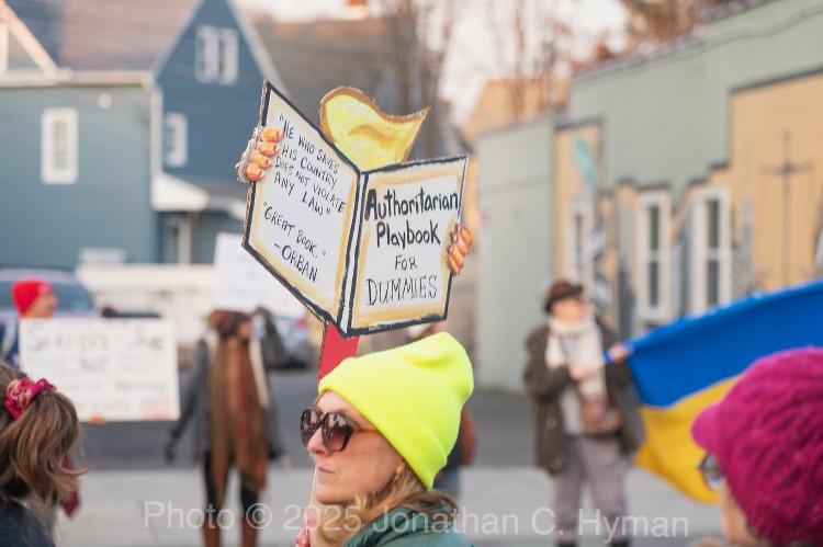 Documentary photograph of rallies, demonstrations, protests, signs and art, image 63