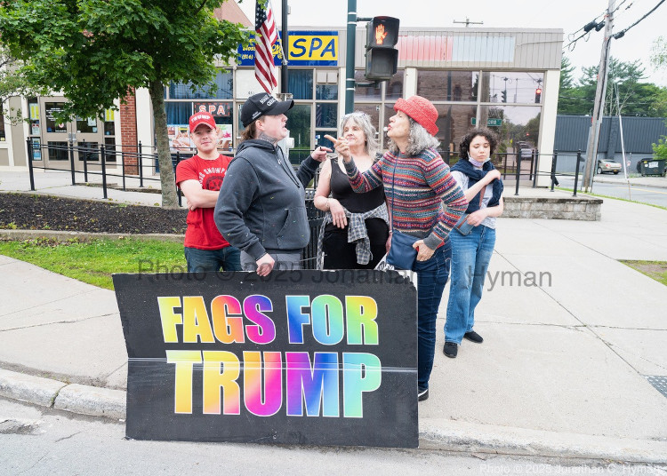 Documentary photograph of rallies, demonstrations, protests, signs and art, image 66