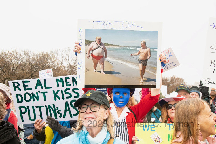 Documentary photograph of rallies, demonstrations, protests, signs and art, image 76