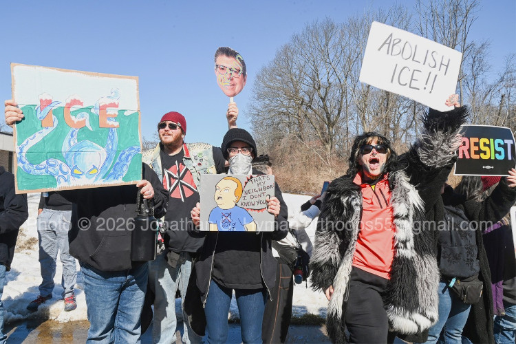 Documentary photograph of rallies, demonstrations, protests, signs and art, image 79