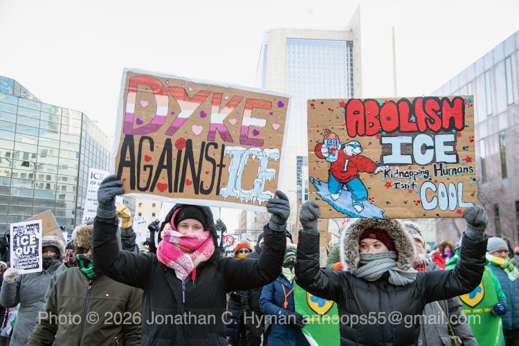 Documentary photograph of an ICE protest, image 2